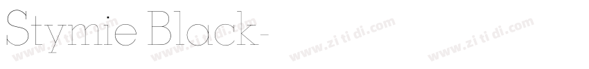 Stymie Black字体转换